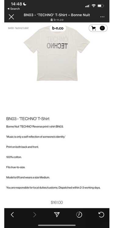 Techno Master BN03 - 'TECHNO' T-Shirt