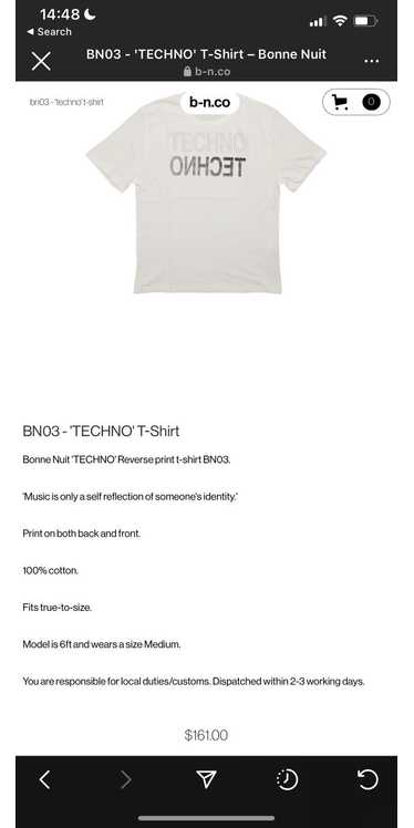 Techno Master BN03 - 'TECHNO' T-Shirt