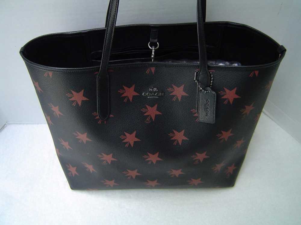 AUTHENTIC COACH BLACK STAR CANYON COATED CANVAS C… - image 1