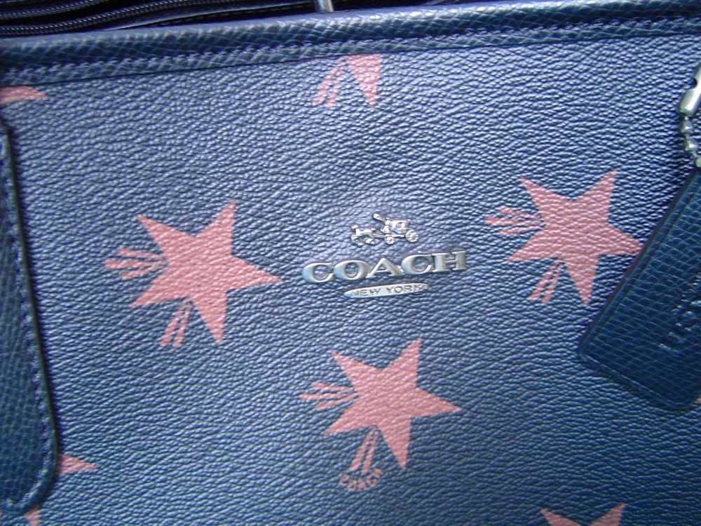 AUTHENTIC COACH BLACK STAR CANYON COATED CANVAS C… - image 8