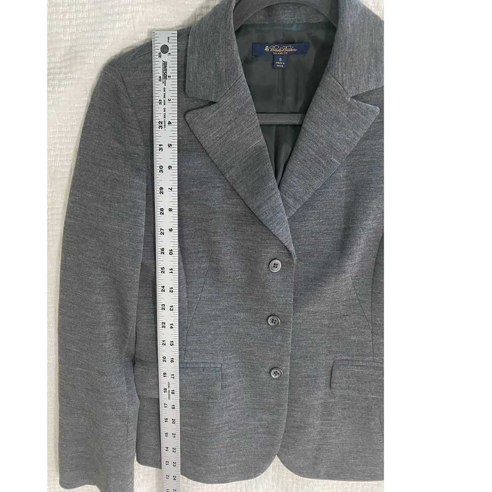 BROOKS BROTHERS 100% WOOL MILANO FIT GRAY GREY BL… - image 11