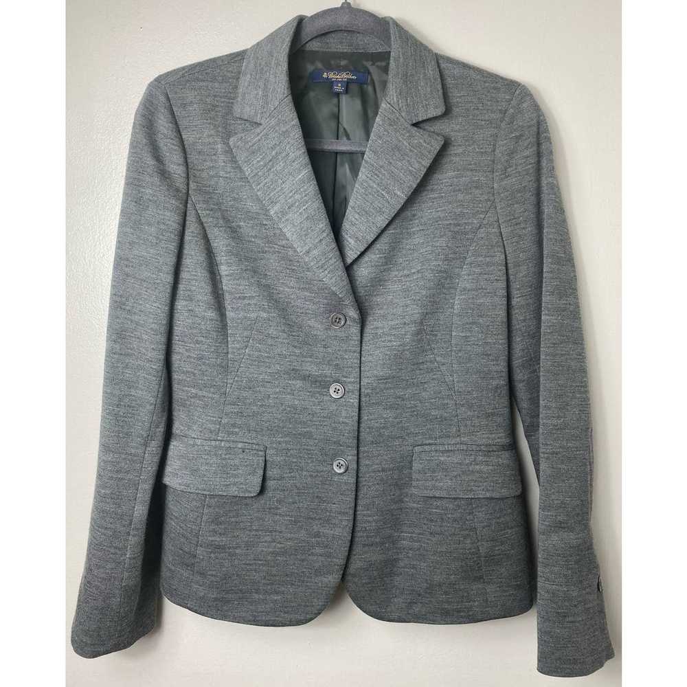 BROOKS BROTHERS 100% WOOL MILANO FIT GRAY GREY BL… - image 1