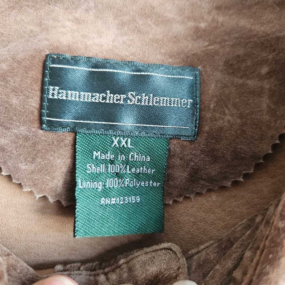 VTG Hammacher Schlemmer Leather Jacket Mens XXL B… - image 8