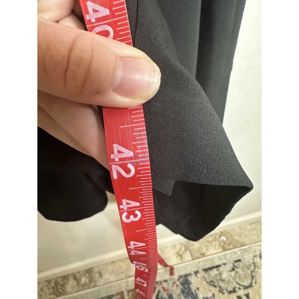 Kay Unger Black Izzy Ruffle Side Slit Midi Dress … - image 7