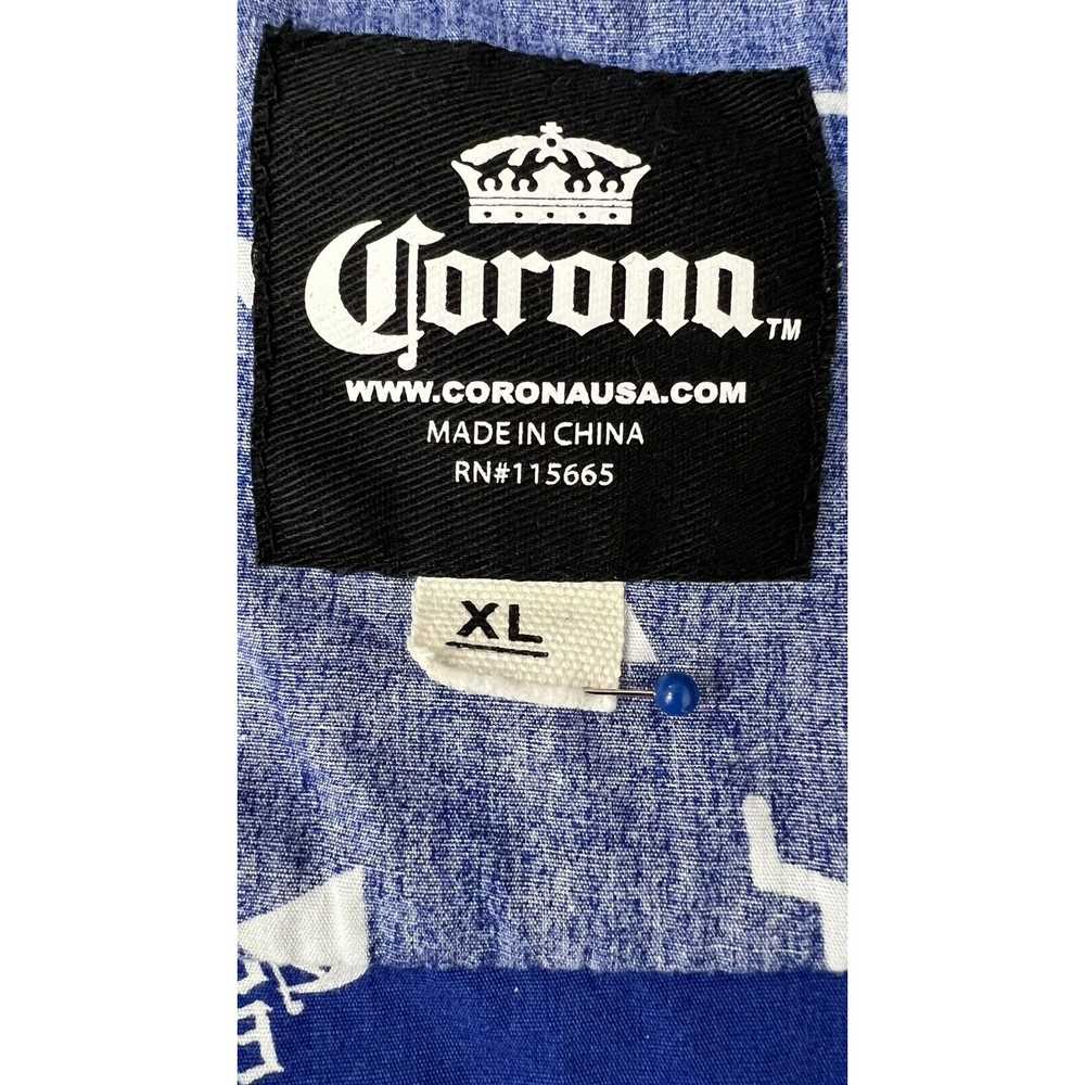 Corona Crown Extra Mens Beer Print Shirt Size XL … - image 5