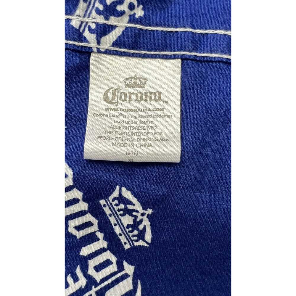 Corona Crown Extra Mens Beer Print Shirt Size XL … - image 8