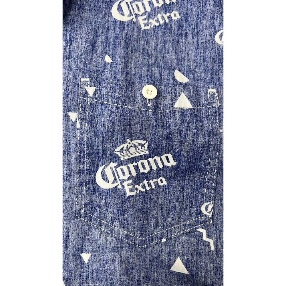 Corona Crown Extra Mens Beer Print Shirt Size XL … - image 9