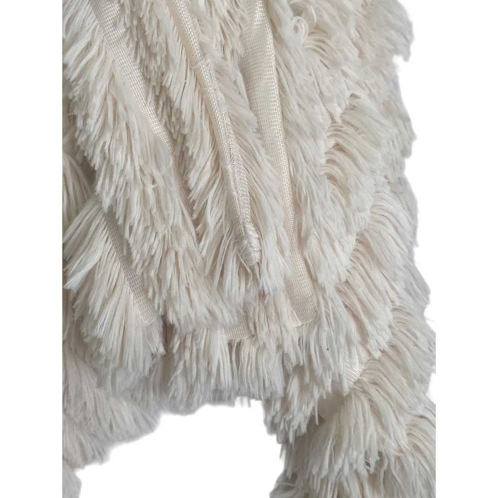 TCEC Woman's Size Medium Cream White Faux Fur Fuz… - image 8