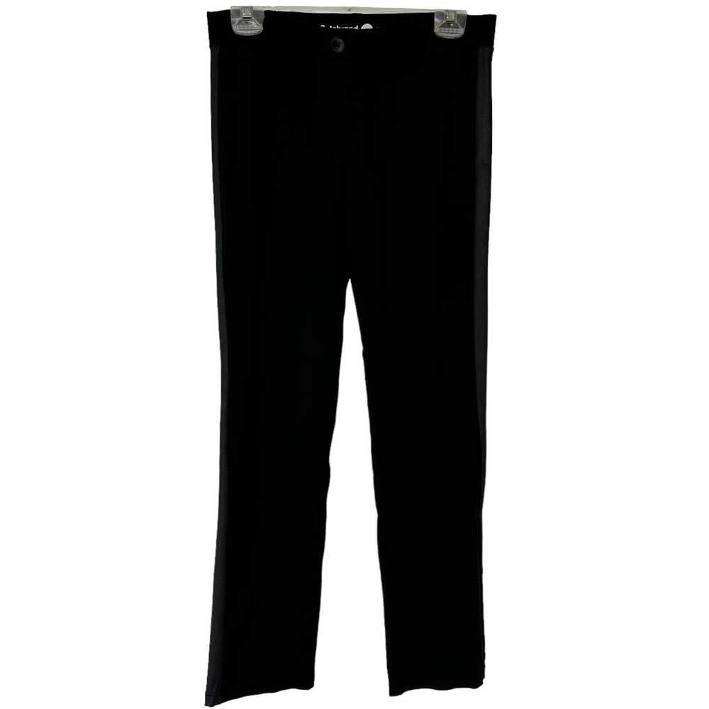 Betabrand Pants Black Tuxedo Stripe Yoga Pant Str… - image 10