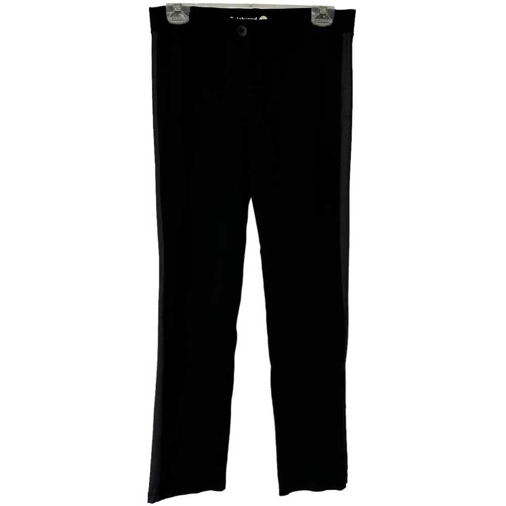 Betabrand Pants Black Tuxedo Stripe Yoga Pant Str… - image 1