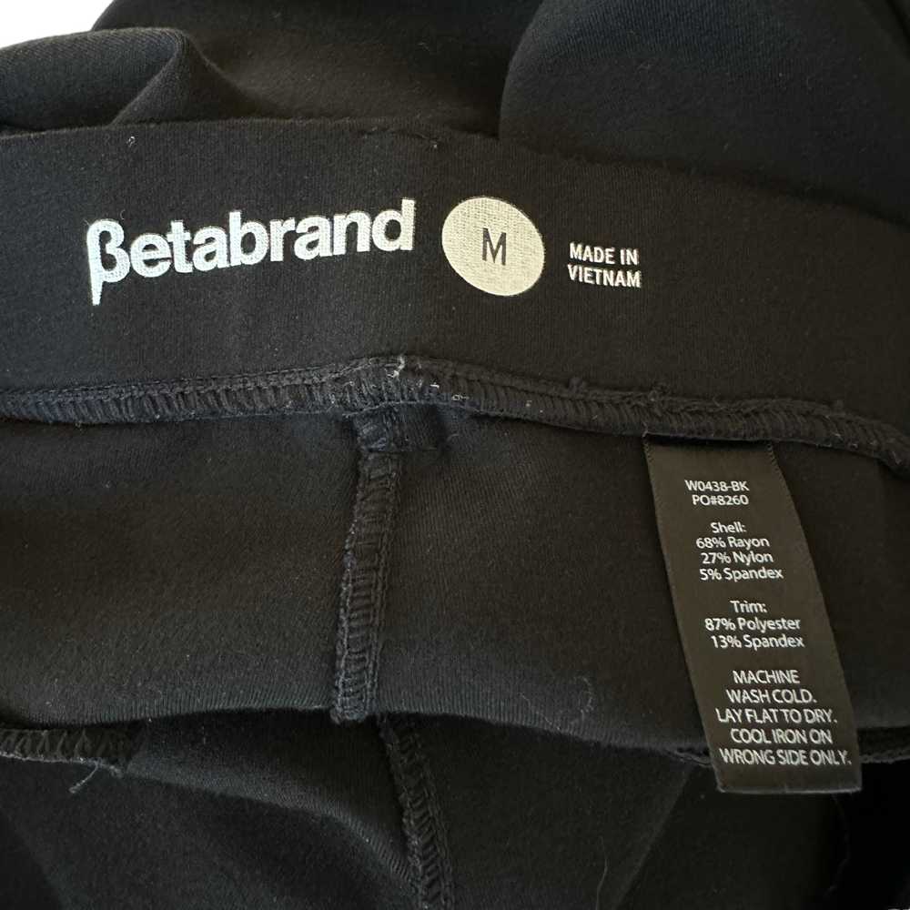 Betabrand Pants Black Tuxedo Stripe Yoga Pant Str… - image 4
