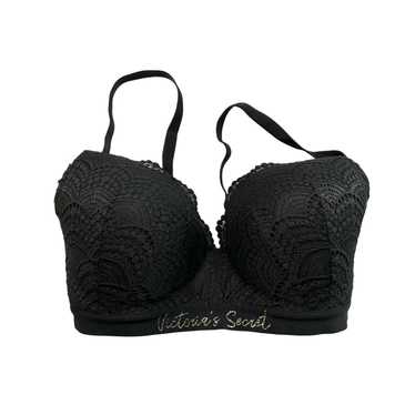 Victoria's Secret Bra, Black Lace 34 DDD EUC - image 1