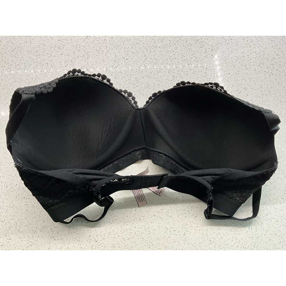 Victoria's Secret Bra, Black Lace 34 DDD EUC - image 2