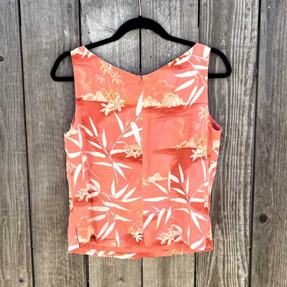 Vintage Tommy Bahama Coral Tropical Tank, Sz S - image 5