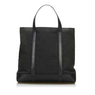 Black Celine Macadam Canvas Tote Bag