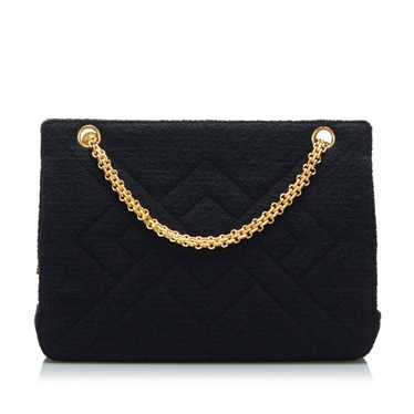 Black Chanel Classic Tweed Shoulder Bag - image 1