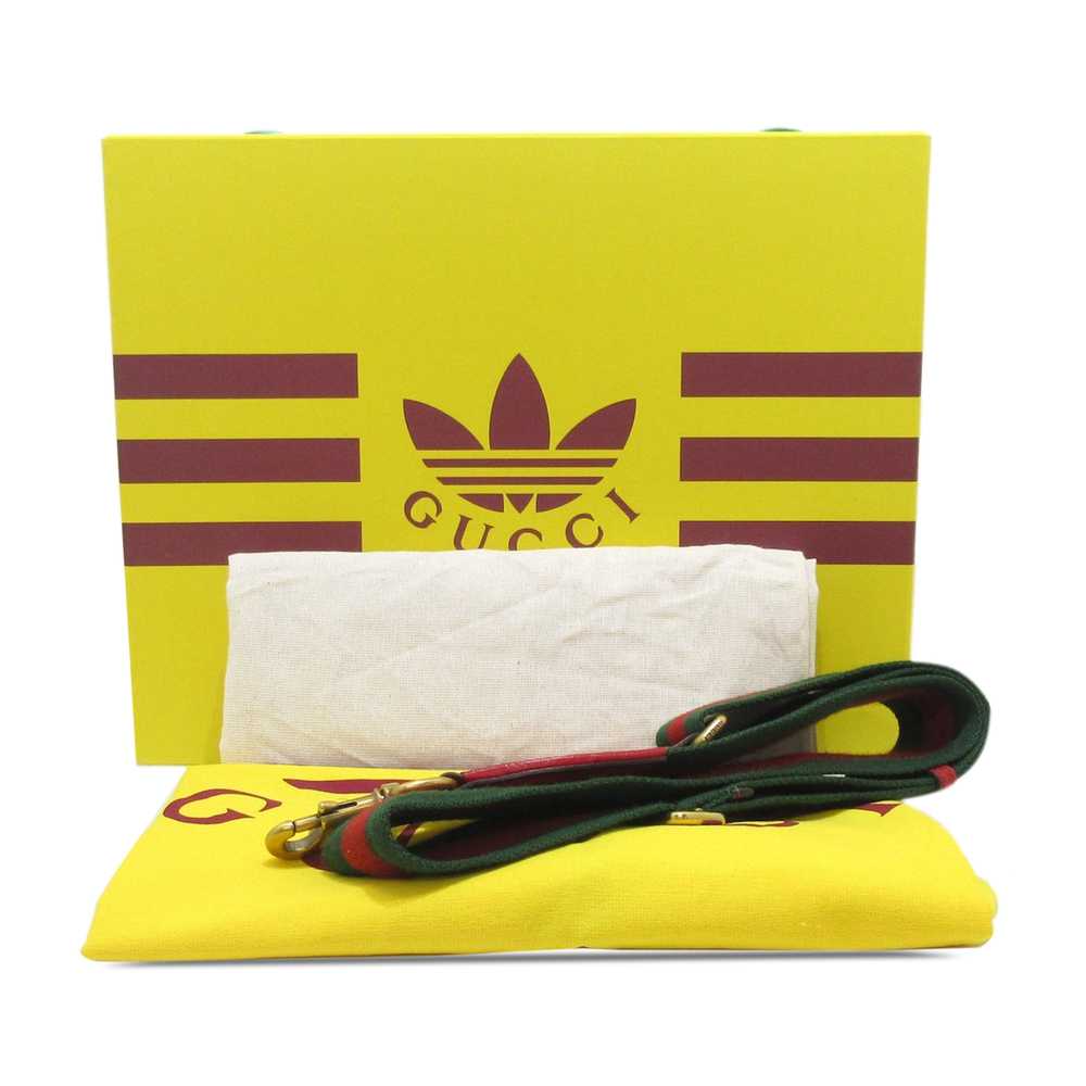 Red Gucci x Adidas Leather Mini Duffle Bag - image 12