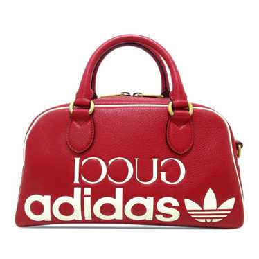 Red Gucci x Adidas Leather Mini Duffle Bag - image 1