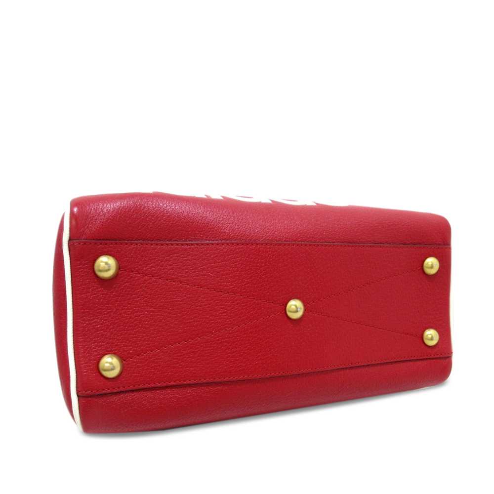 Red Gucci x Adidas Leather Mini Duffle Bag - image 4