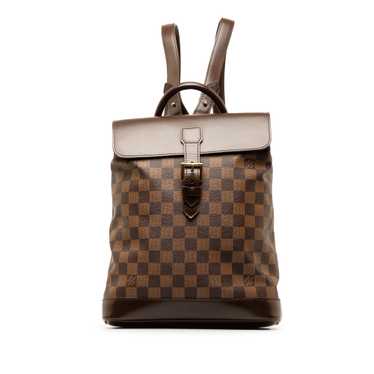 Brown Louis Vuitton Damier Ebene Soho Backpack