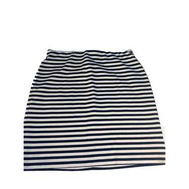 Old Navy Striped Skirt Navy Blue & White Stripe S… - image 1