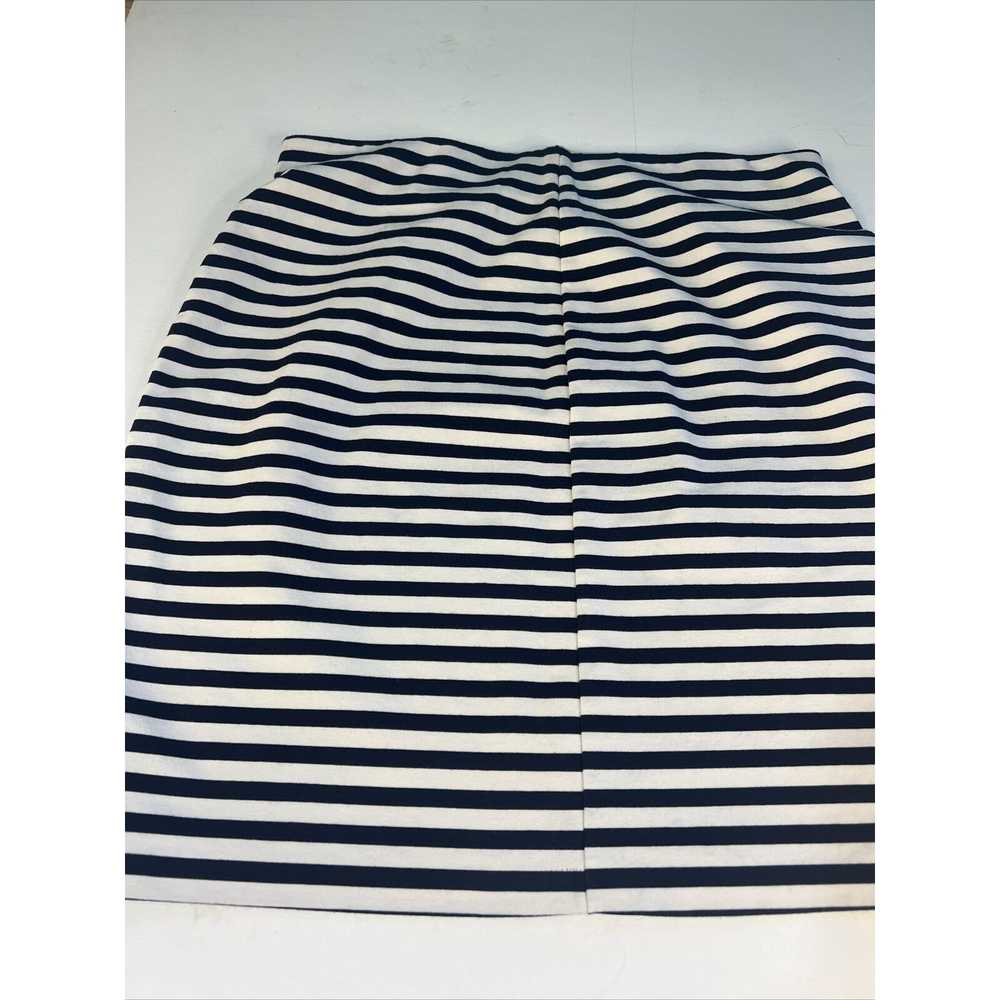 Old Navy Striped Skirt Navy Blue & White Stripe S… - image 2