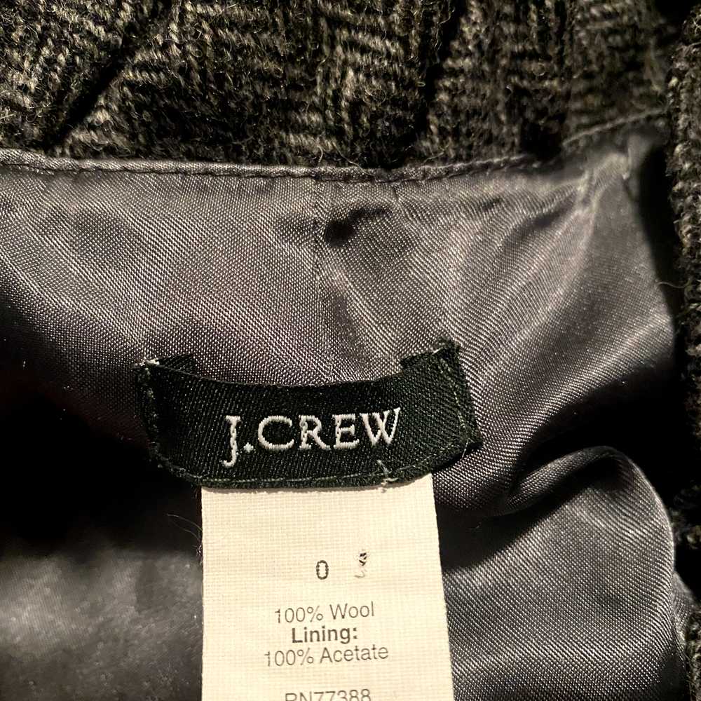J.Crew Blazer Size 0 Women's Brown Herringbone Ac… - image 4