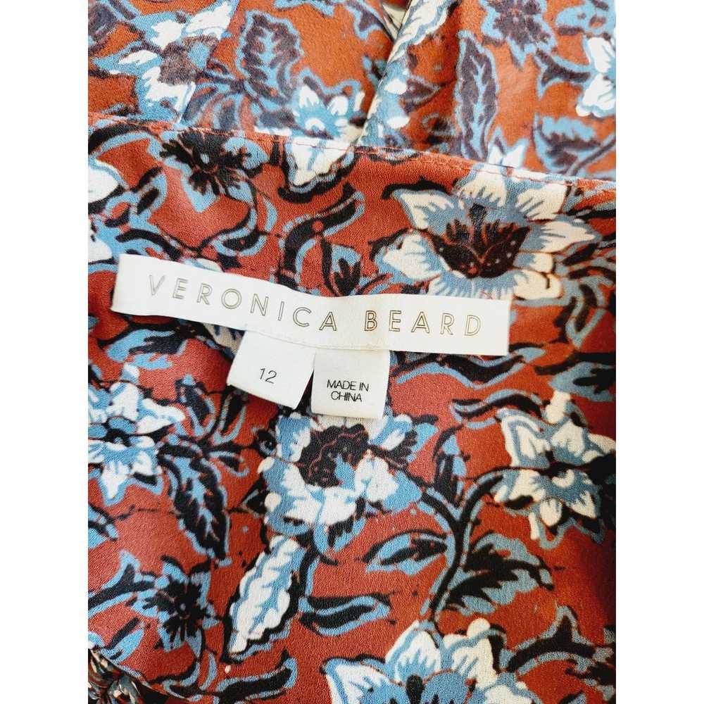 Veronica Beard Anjali Silk Floral Print Mini Dres… - image 7