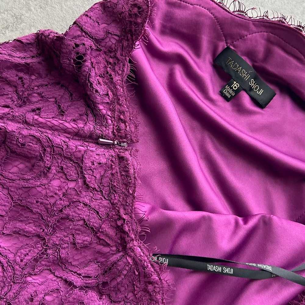 Tadashi Shoji One Shoulder Sequin Dress - image 4