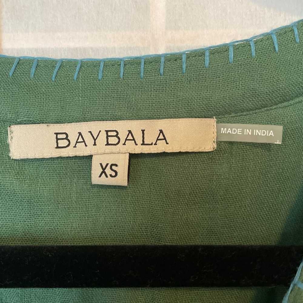 Baybala Blaire Shirt Dress Green Belted 100% Cott… - image 4