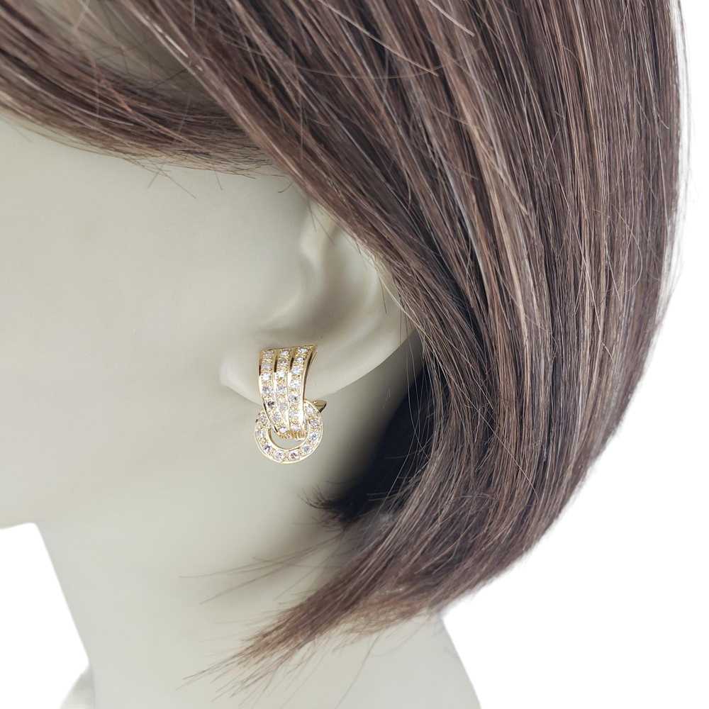 18 Karat Yellow Gold and Diamond Door Knocker Ear… - image 7