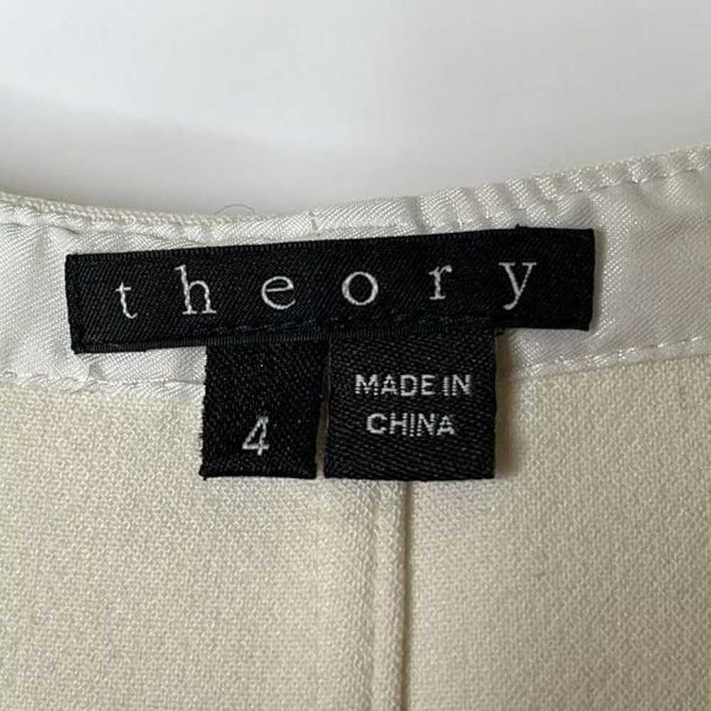 Theory Womens Dress Shift Wool Blend Sleeveless C… - image 3
