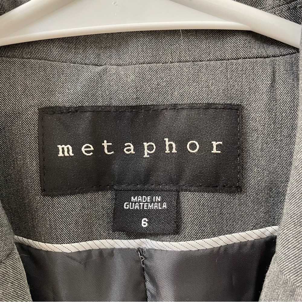 Metaphor blazer gray size 6 - image 2