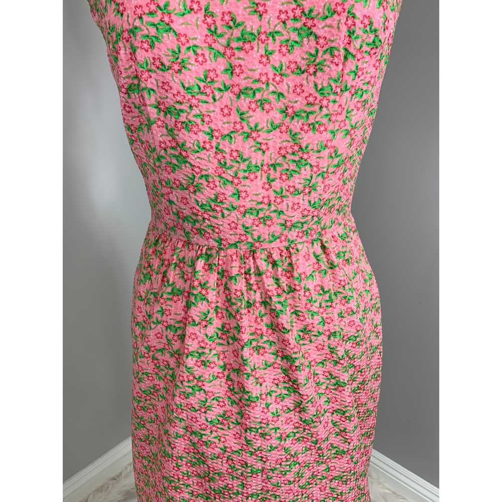 Vintage 50s 60s MidCentury Spring Summer Dress Ro… - image 2