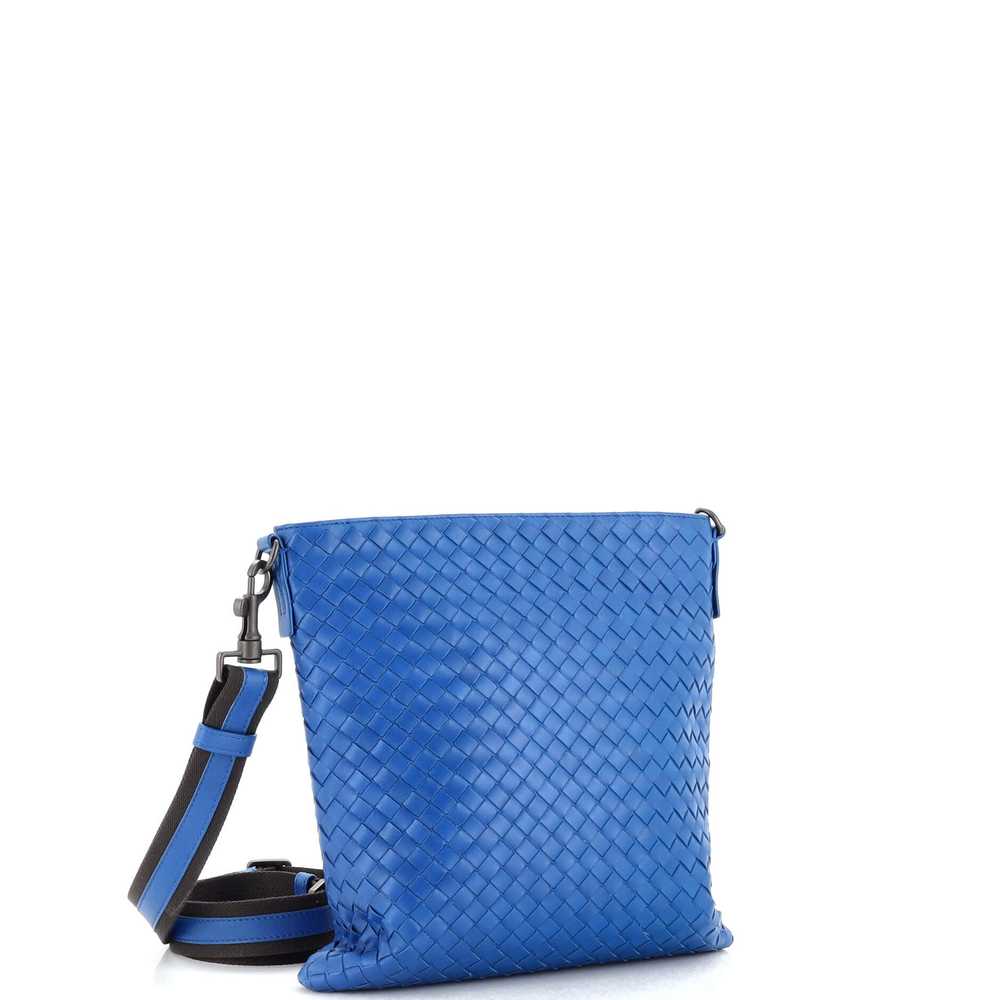 Bottega Veneta Flat Messenger Bag Intrecciato Nap… - image 2