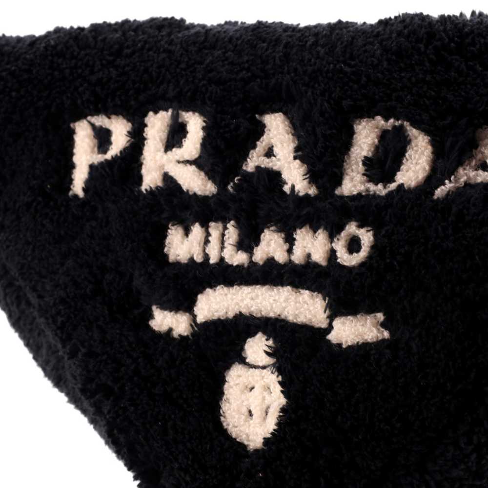 PRADA Triangle Logo Zip Crossbody Bag Terry Cloth… - image 6