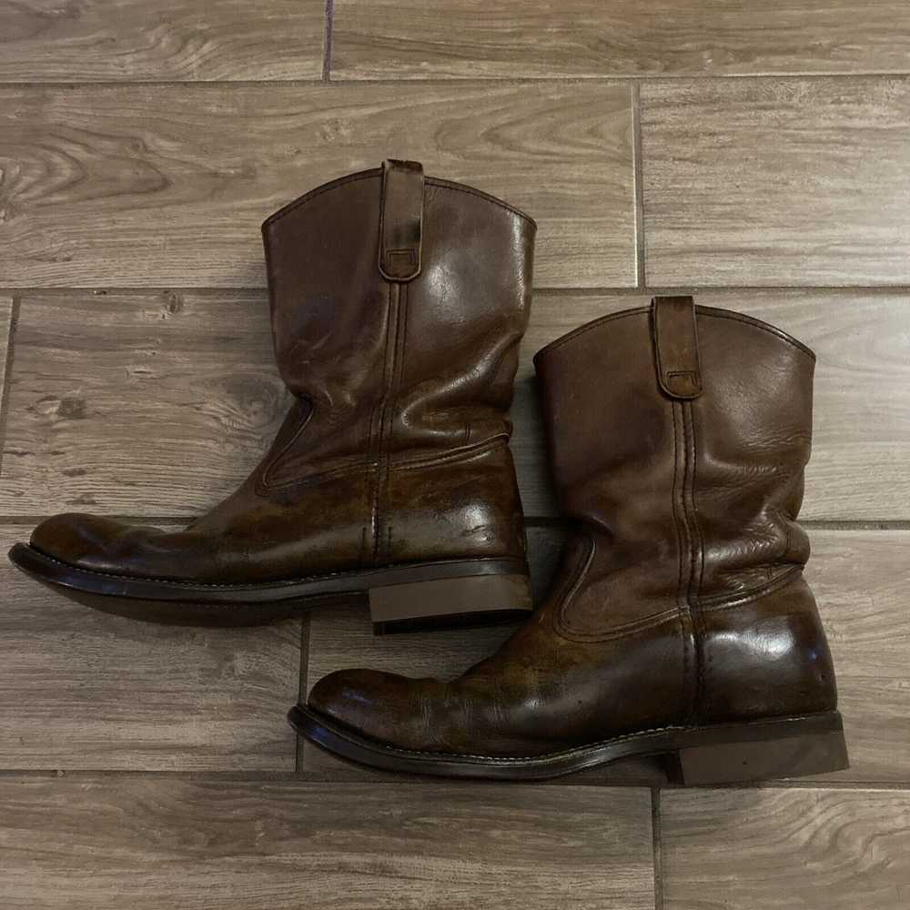 Red Wing Brown Leather PECOS Style Work Western B… - image 2