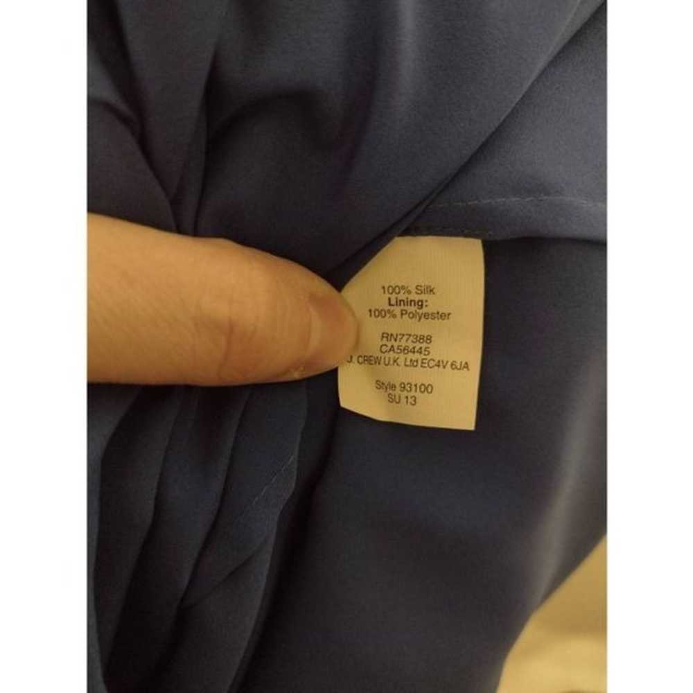 J. Crew size 8 Heidi Silk Chiffon Mini Dress Coba… - image 5