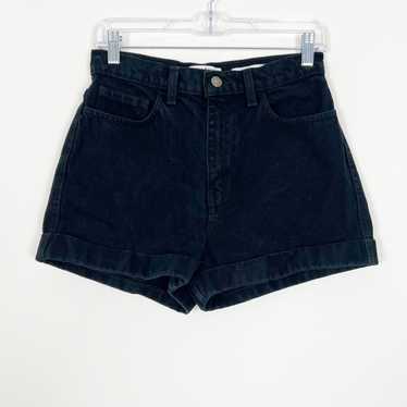 American Apparel High Waisted Cuffed Jean Shorts … - image 1