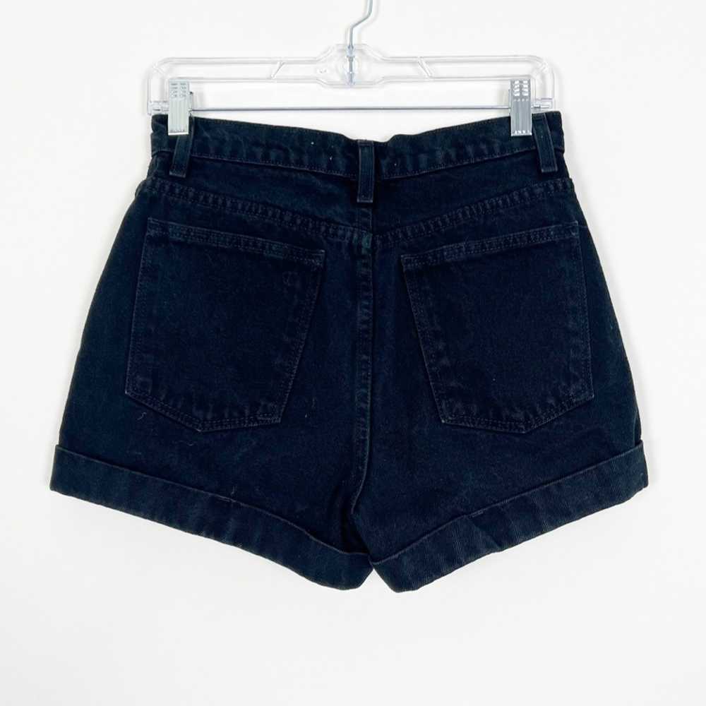 American Apparel High Waisted Cuffed Jean Shorts … - image 2