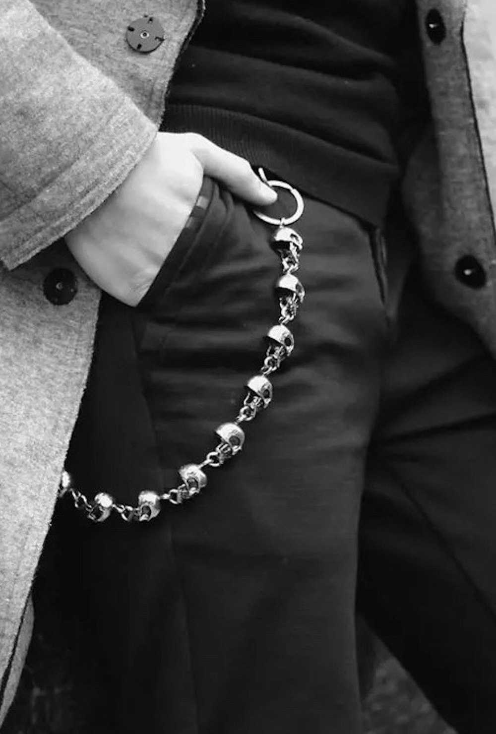 Chain × Jewelry × Streetwear Pocket Chain Skull P… - image 2