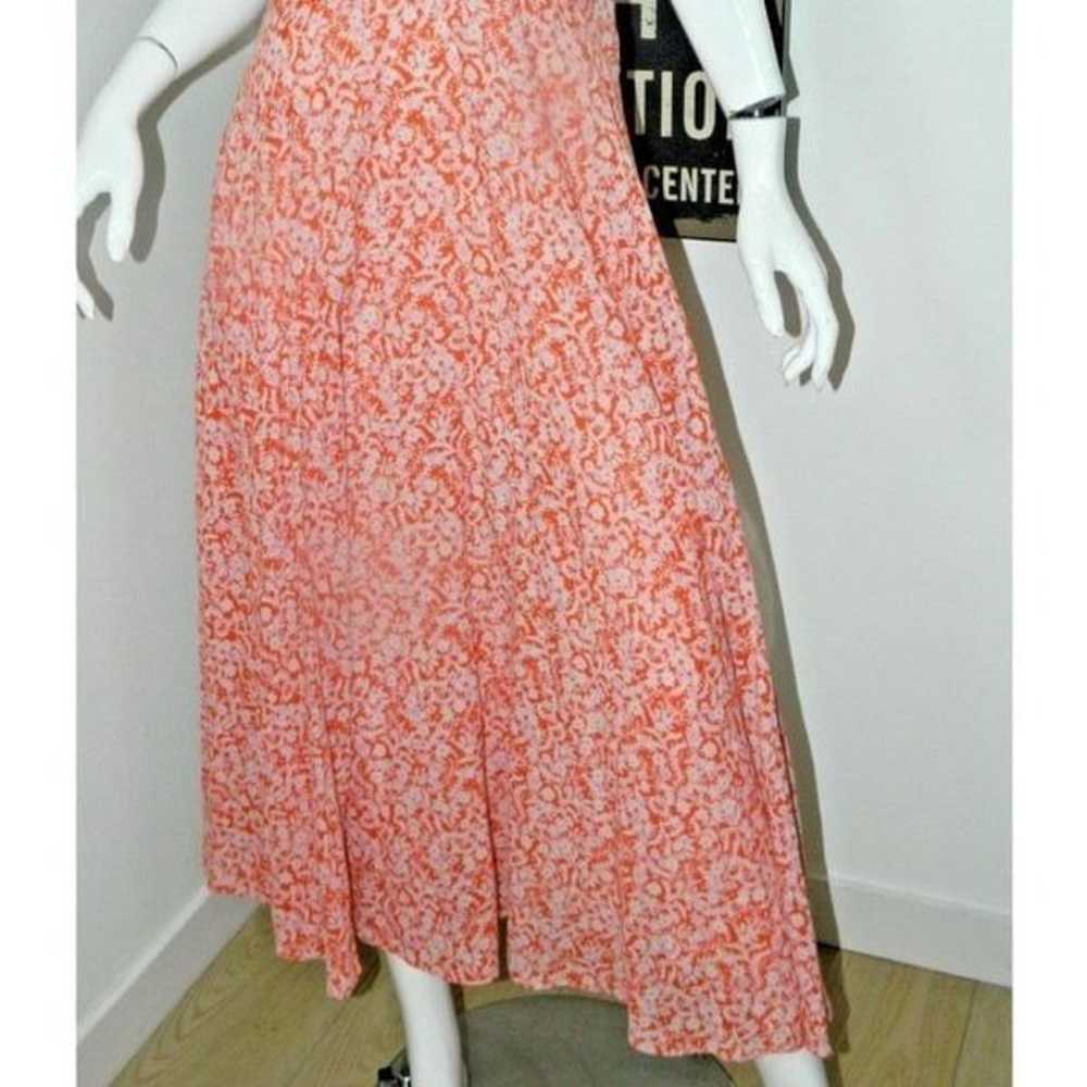 Rebecca Taylor Dress Size 8 Orange  Provence Flor… - image 11