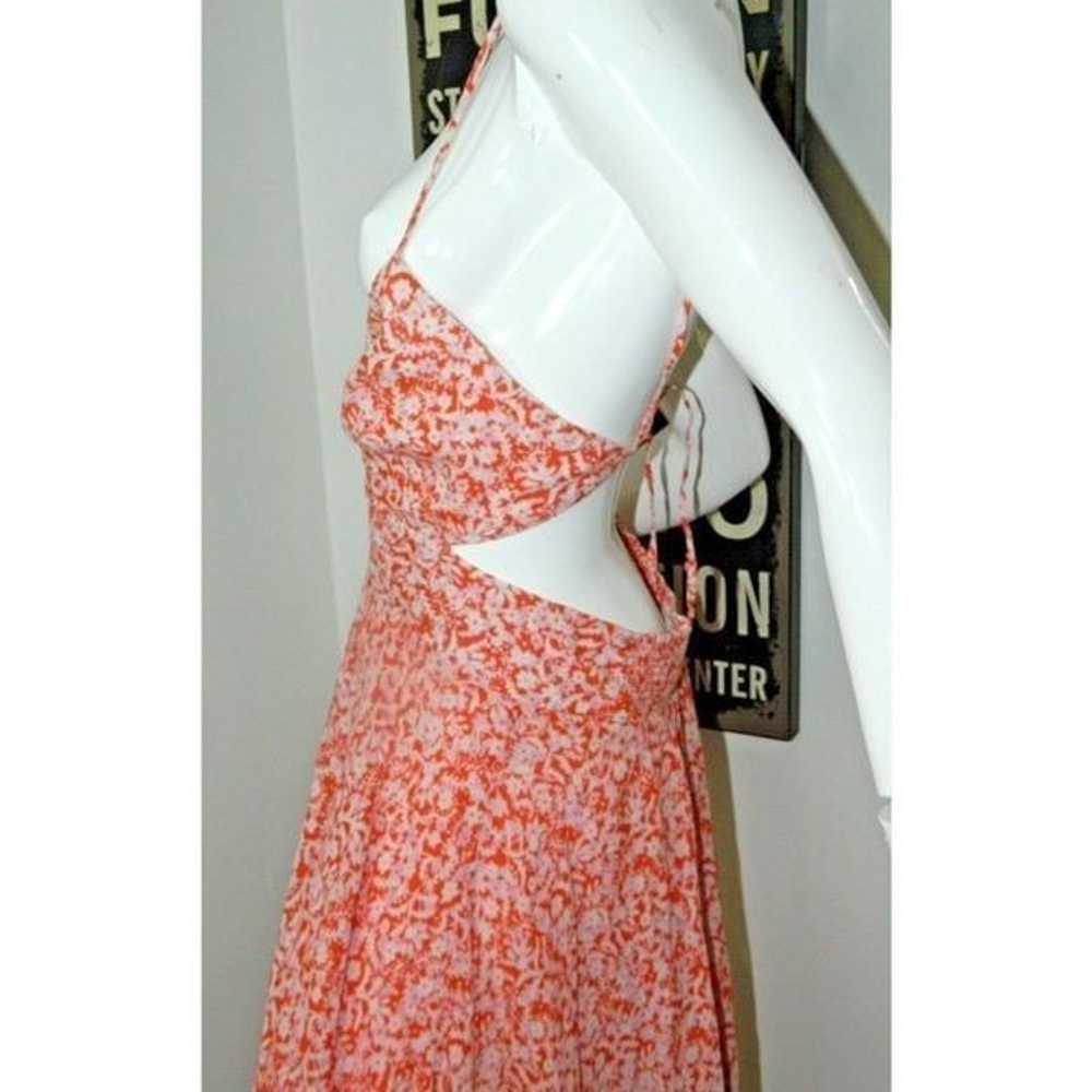Rebecca Taylor Dress Size 8 Orange  Provence Flor… - image 8