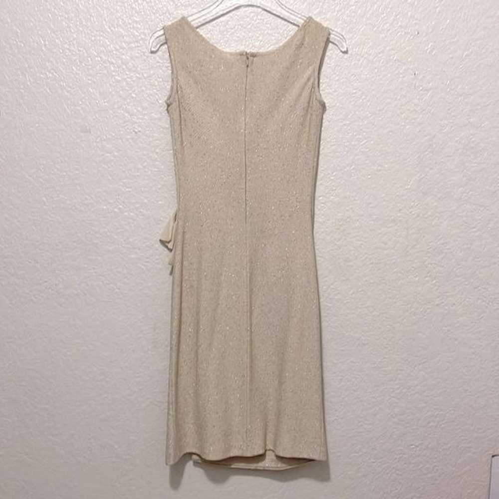 St John Tweed Shimmer Sleeveless Dress With Front… - image 2