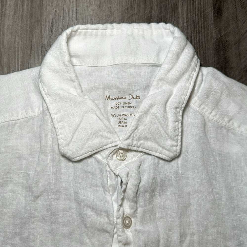 Massimo Dutti Linen Wash & Dyed Long Sleeve Butto… - image 5