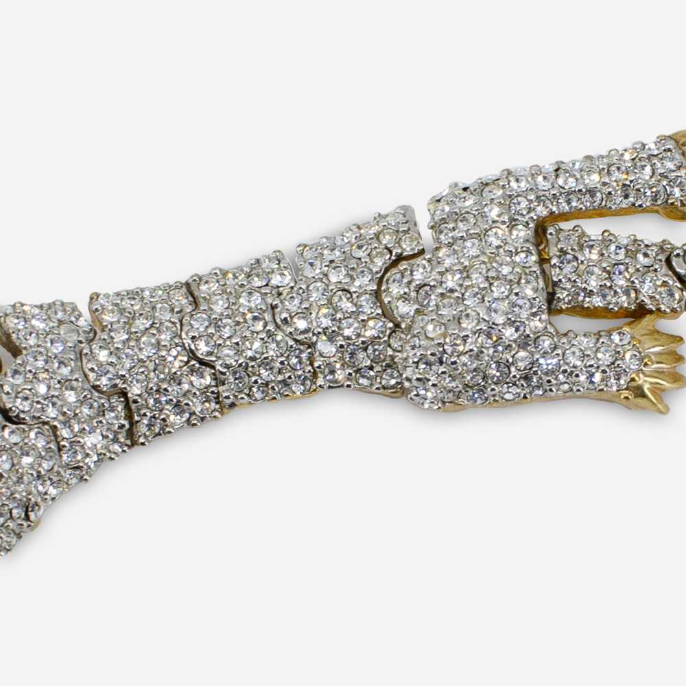 Crystal Pave Leopard Articulated Brooch - image 7