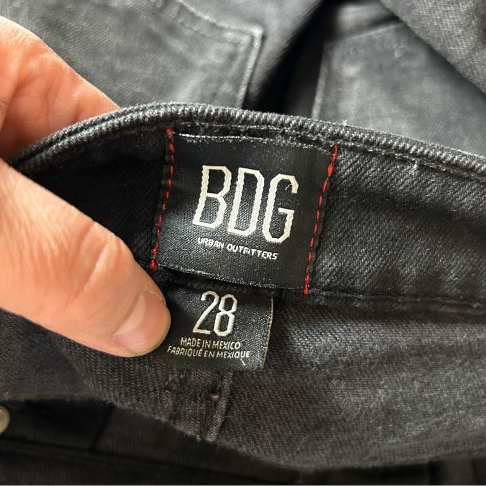 BDG Urban Outfitters Black Wide Leg Raw Hem High … - image 3