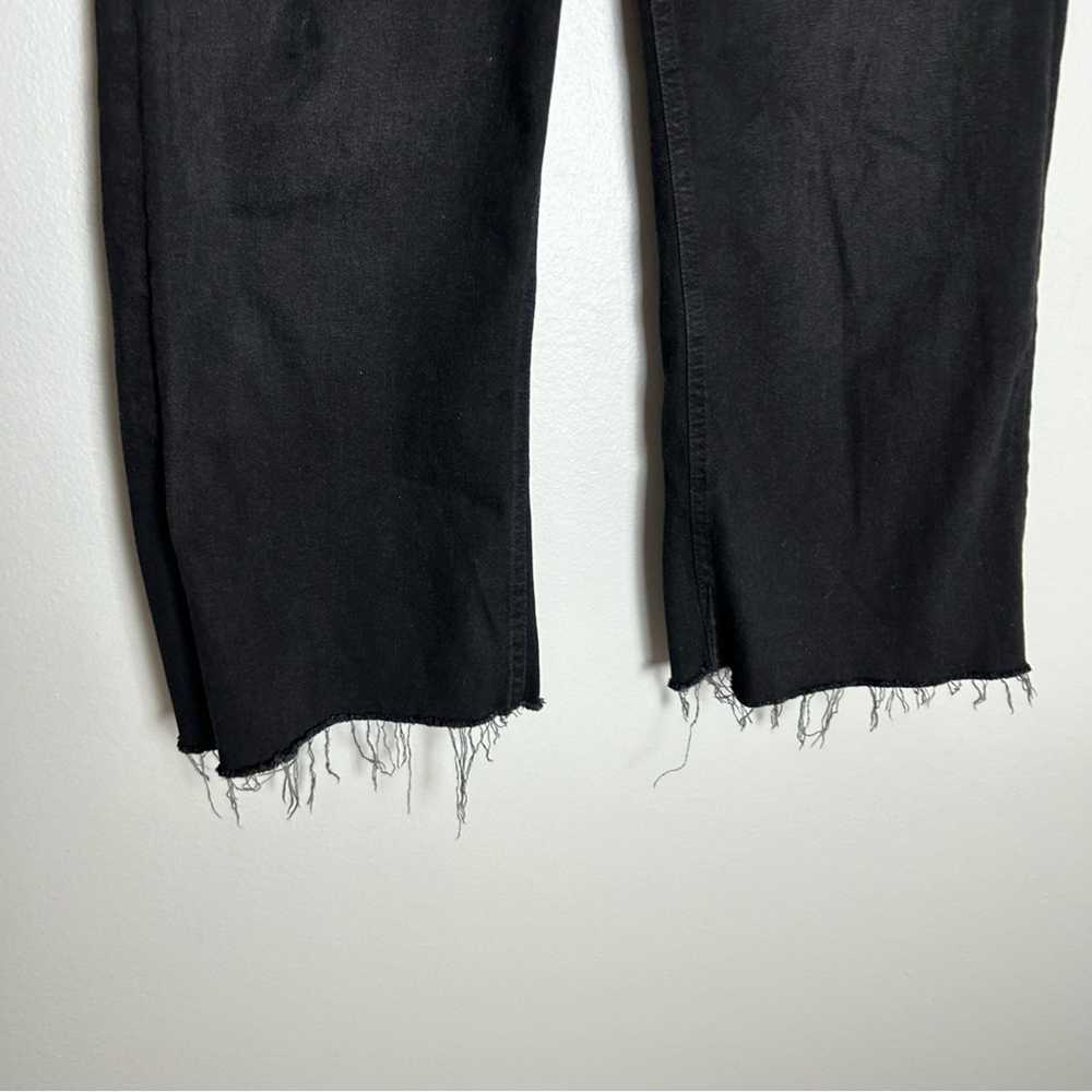 BDG Urban Outfitters Black Wide Leg Raw Hem High … - image 6