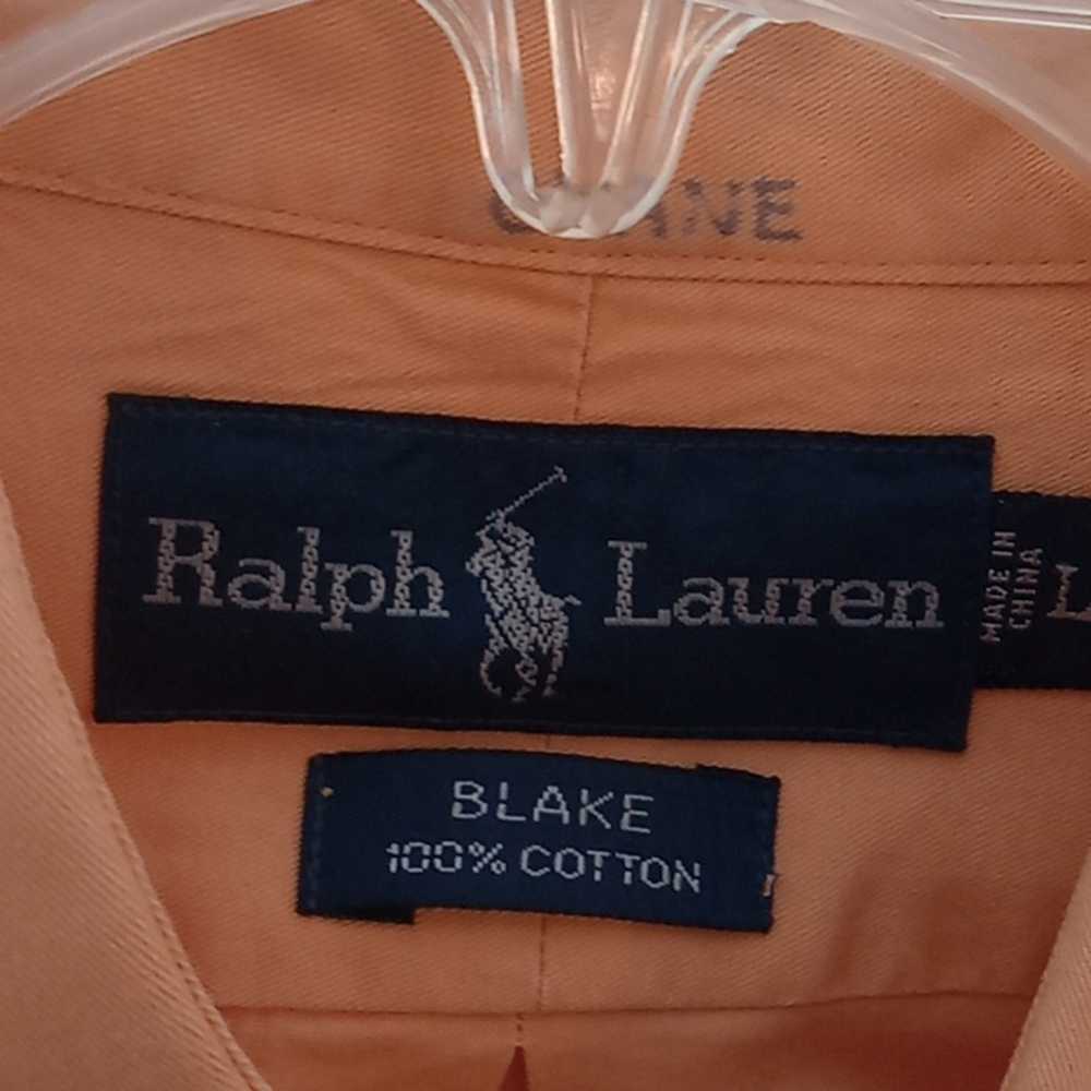 Ralph Lauren Blake men's size Large orange long s… - image 2