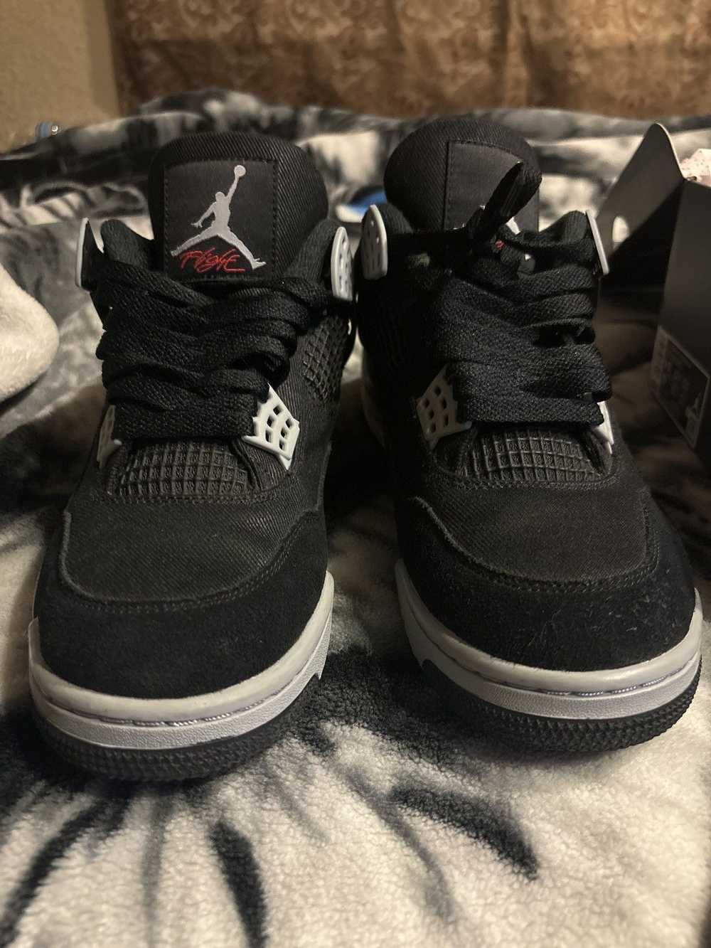 Jordan Brand × Nike × Vintage Jordan 4 Black canv… - image 2